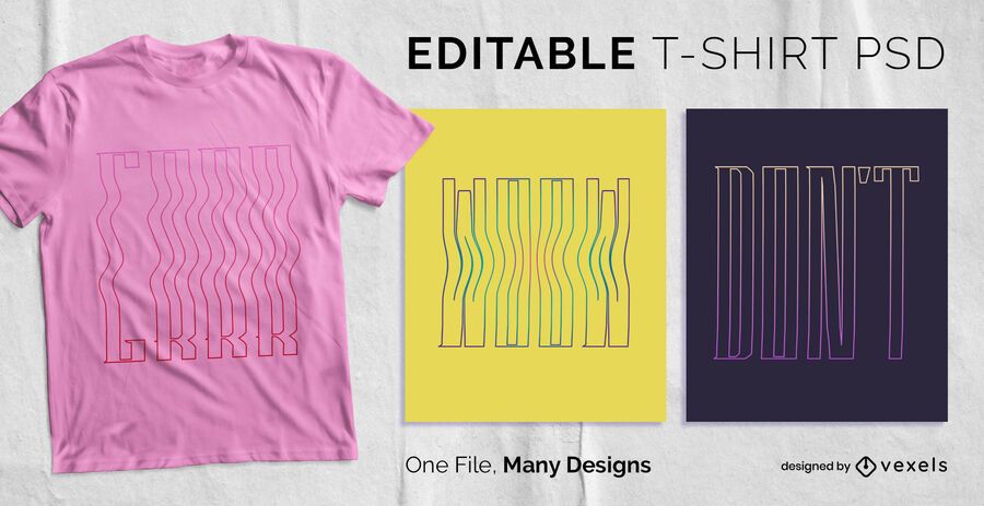 Curso alto texto t-shirt Design PSD Curso alto texto t-shirt Design PSD