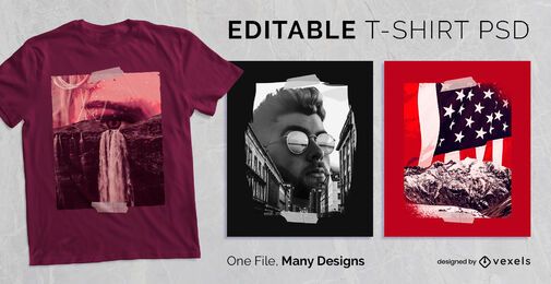 Photography Grungy Scalable T-shirt PSD