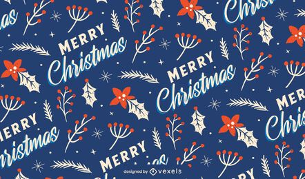 Merry christmas pattern design