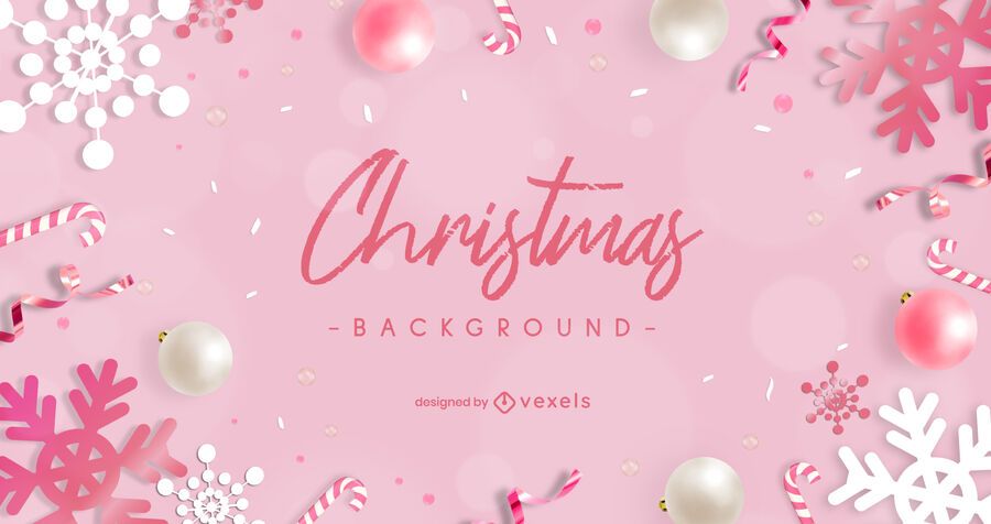 Diseño de fondo de navidad rosa Diseño de fondo de navidad rosa