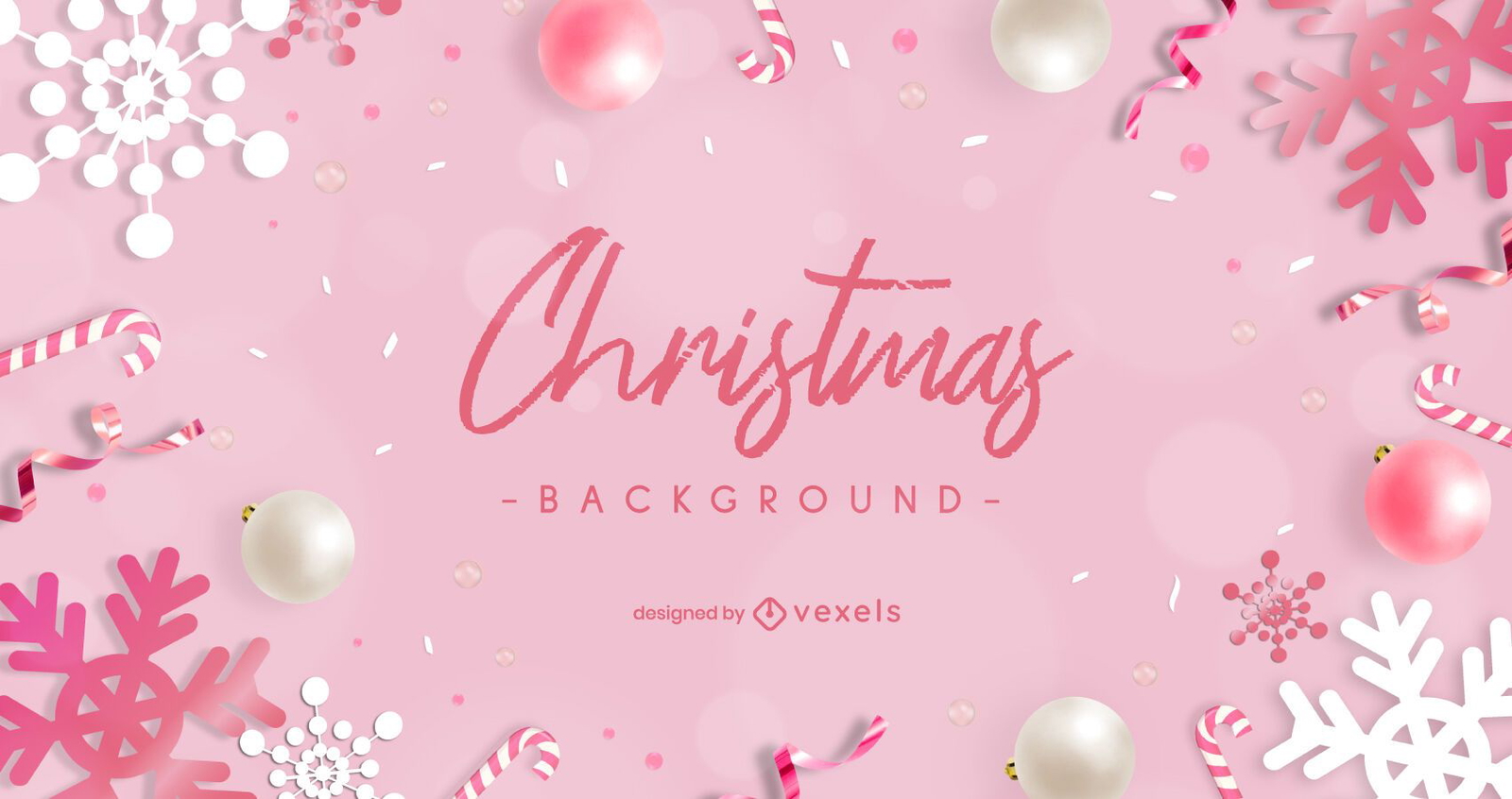 Pink Christmas Slideshow Template