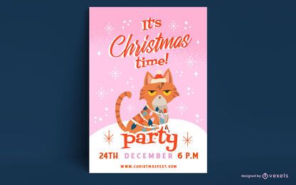 Christmas time poster template Christmas time poster template