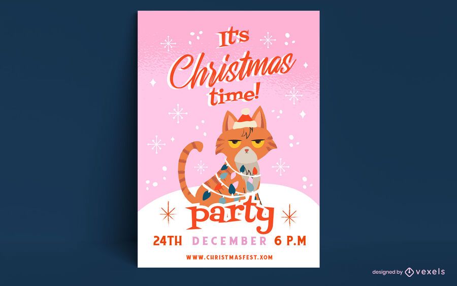 Christmas time poster template Christmas time poster template