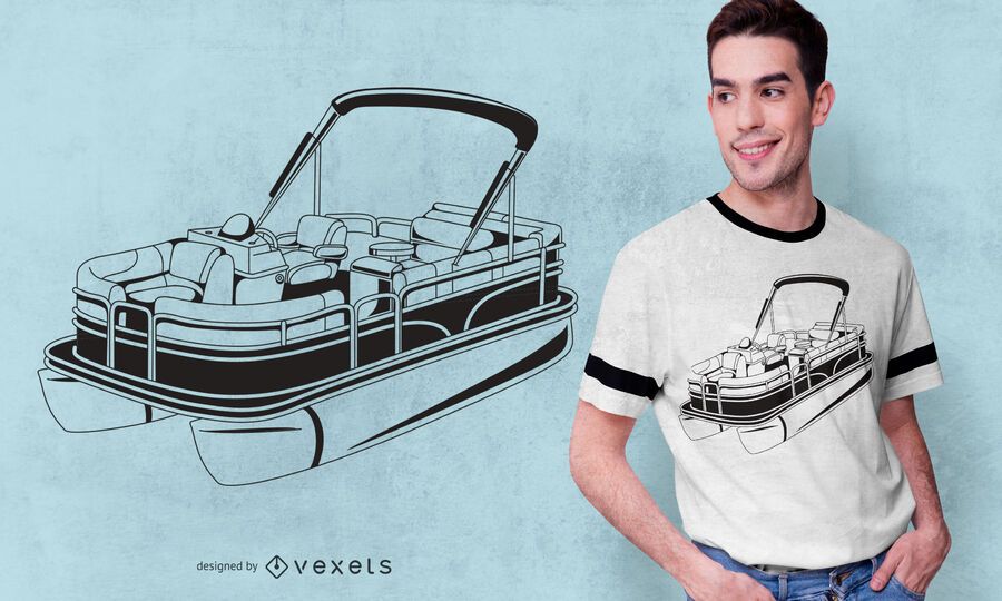 Design de camisetas para barcos pontão Design de camisetas para barcos pontão