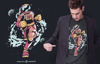 Spaceman Runner T-shirt Design Spaceman Runner T-shirt Design