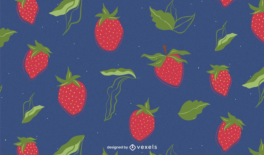 Strawberry pattern design Strawberry pattern design