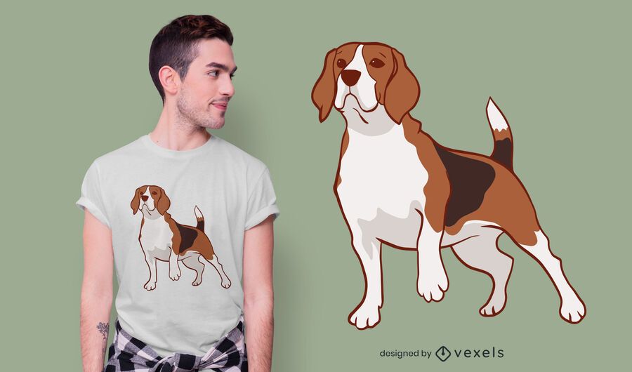 Beagle dog t-shirt design Beagle dog t-shirt design