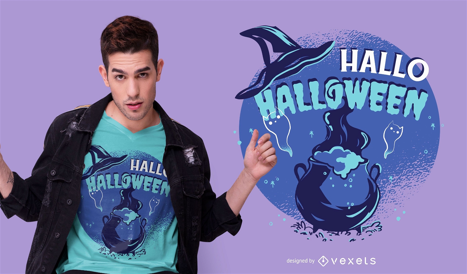 Design de t-shirt Hallo halloween