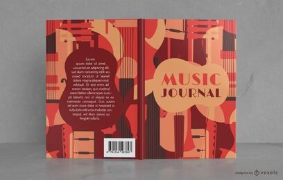 Vintage Style Music Journal Book Cover Design