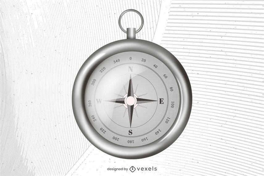 Realistic Compass Illustration Design Vector Download