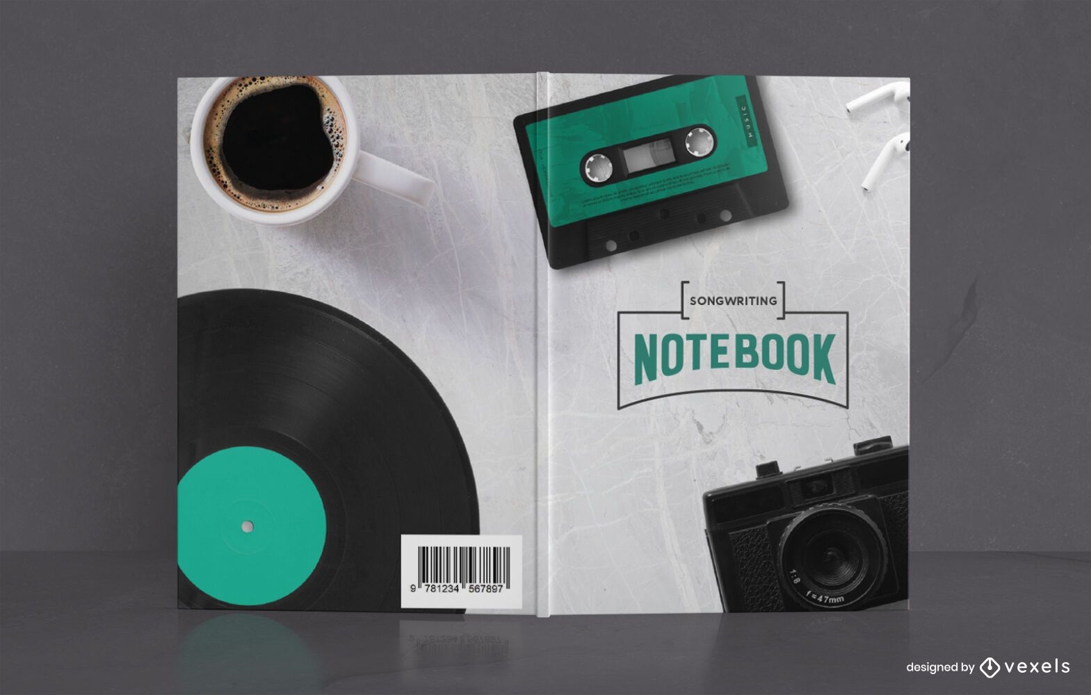 Songwriting Notebook Buchcover Design