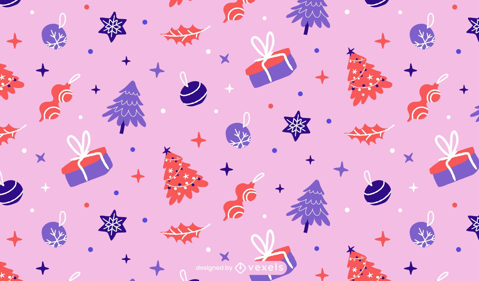 Christmas pastel pattern design