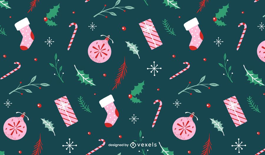 Christmas holiday pattern design Christmas holiday pattern design
