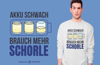 Schorle Quote T-shirt Design Schorle Quote T-shirt Design