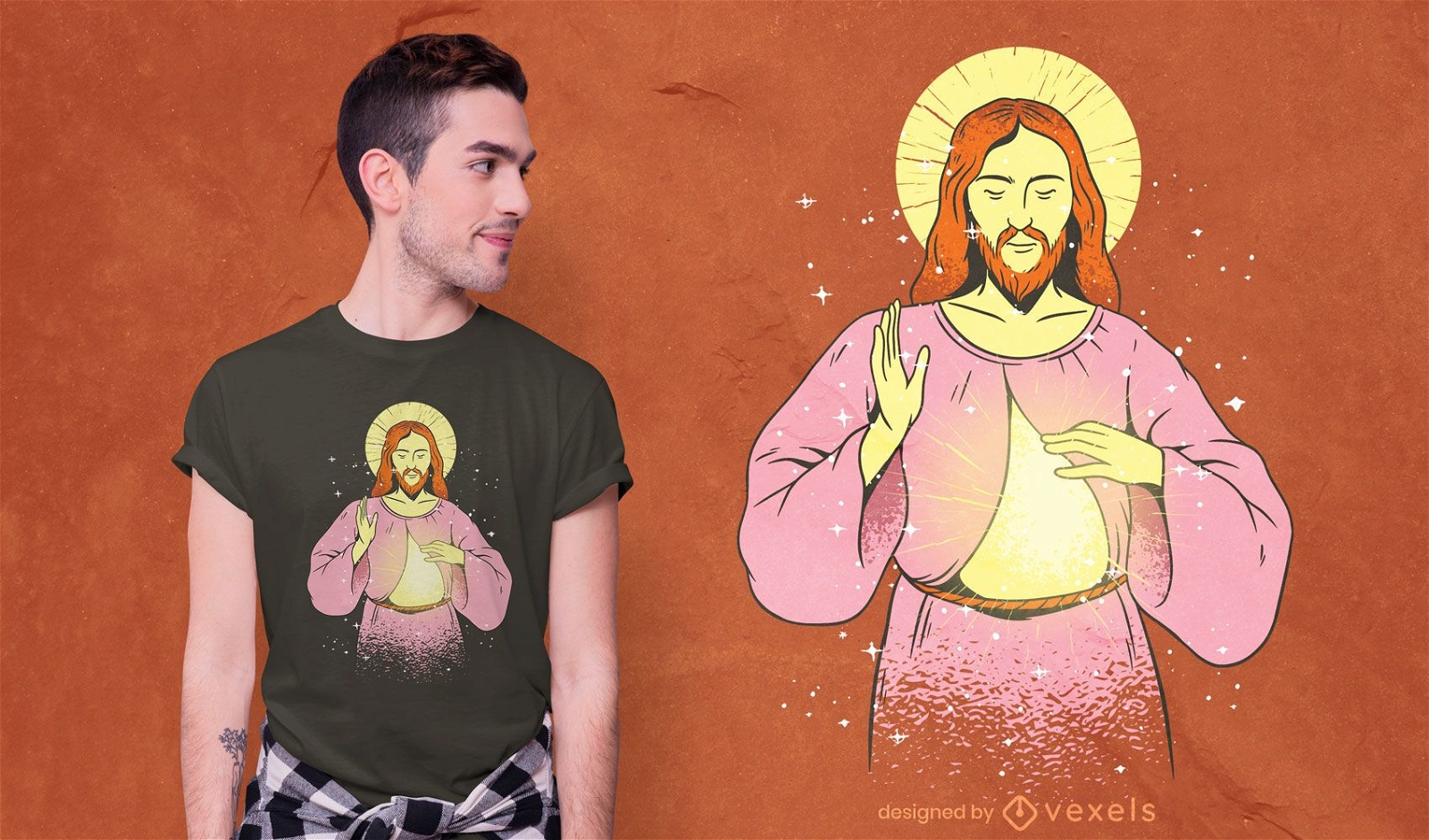 Design de camisetas de Jesus Cristo