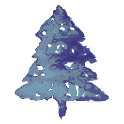 Download Blue Pine Tree Watercolor Transparent Png Svg Vector