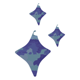 Blue sparkles watercolor PNG Design