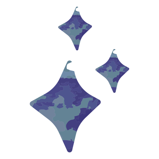 Aquarela de brilhos azuis Desenho PNG