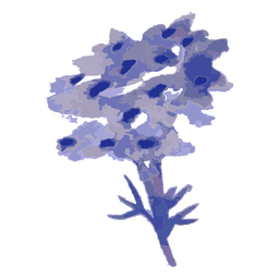 Blue tree watercolor PNG Design