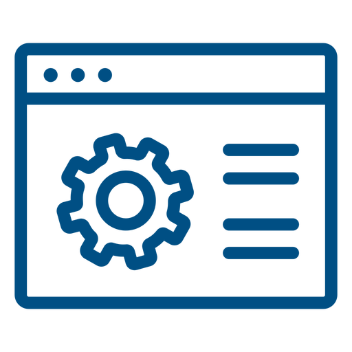 Computer window settings stroke icon PNG Design