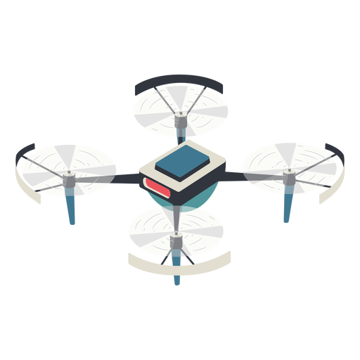 Drone with protection illustration PNG Design