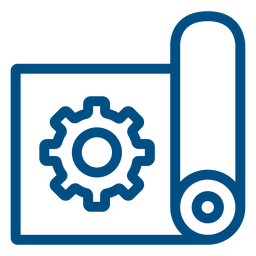 Gears in plan stroke icon PNG Design Transparent PNG