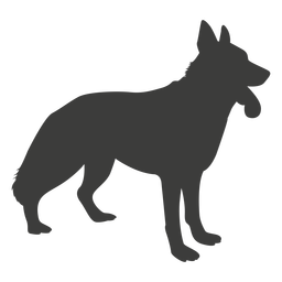 German shepherd side silhouette PNG Design