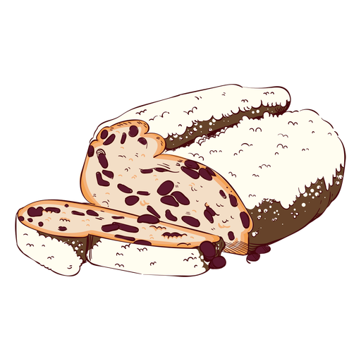 stollen bread images clipart