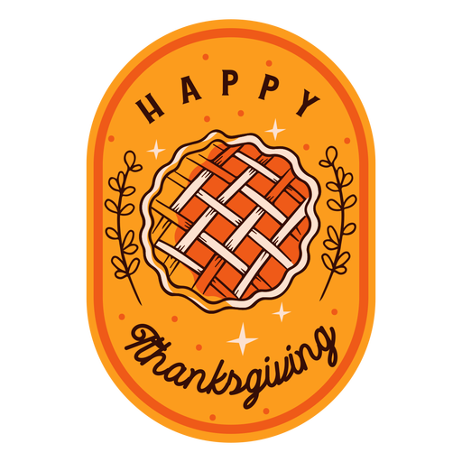 Happy Thanksgiving-Abzeichen Thanksgiving PNG-Design