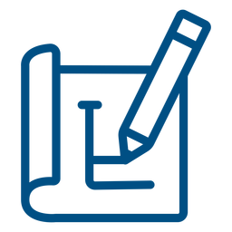 Icono de trazo de planificación de lápiz Diseño PNG