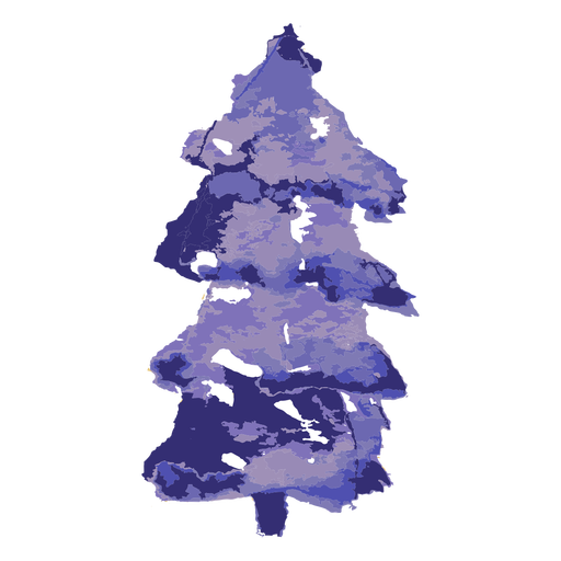 Pine tree watercolor PNG Design
