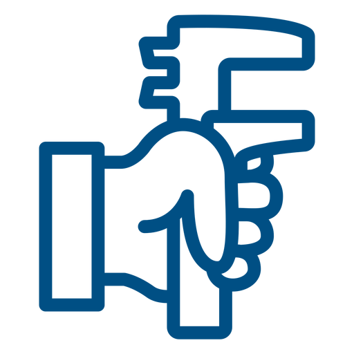 Icono de trazo de llave de tubo llave de tubo Diseño PNG