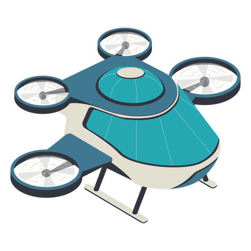 Quadcopter drone illustration PNG Design