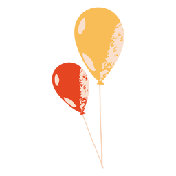 Red and yellow ballons flat Red and yellow ballons flat
