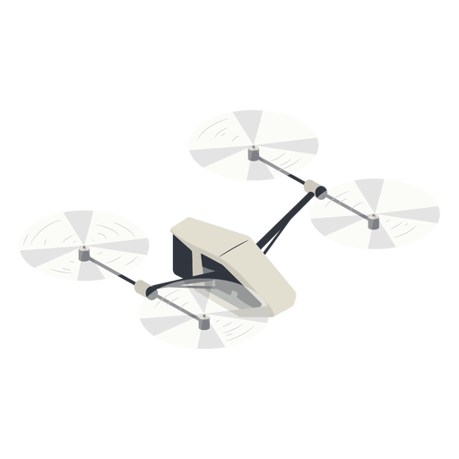 Small flying drone illustration PNG Design