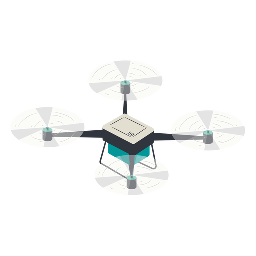 Ilustração de drone quadricóptero pequeno Desenho PNG