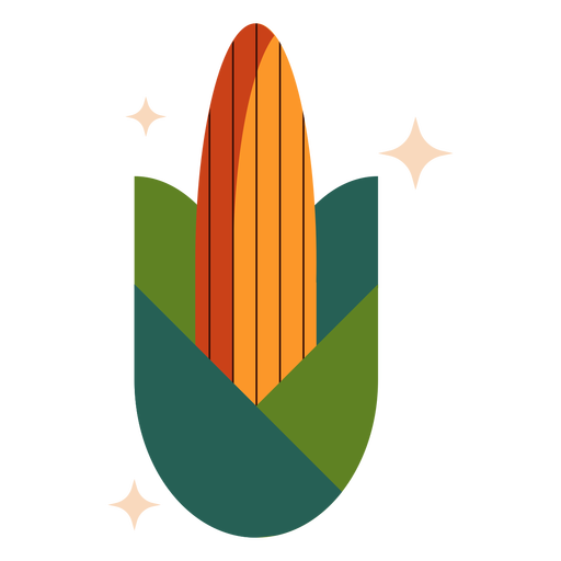 Plano de maíz brillante Diseño PNG