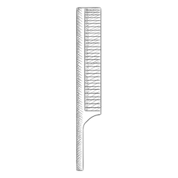 Dibujado a mano cabeza de navaja recta Diseño PNG