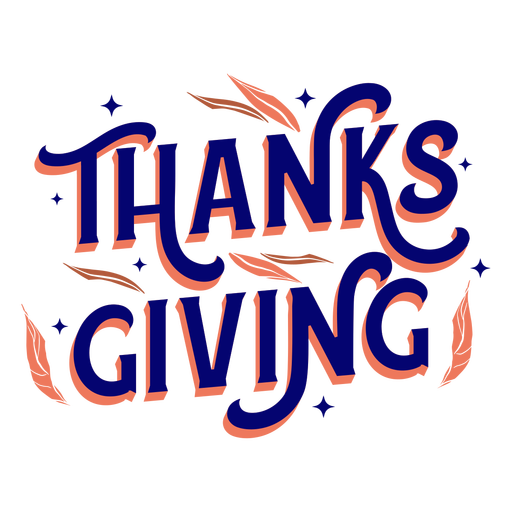 Thanksgiving-Feiertagsbeschriftung PNG-Design