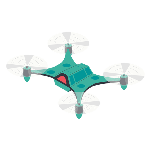 Flying drone illustration