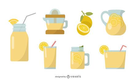 Limonade flaches Set