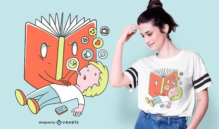 Diseño de camiseta de libro CPR