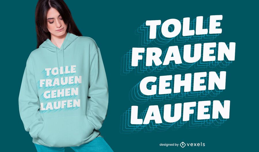 Grandes mulheres executam design de camisetas Grandes mulheres executam design de camisetas
