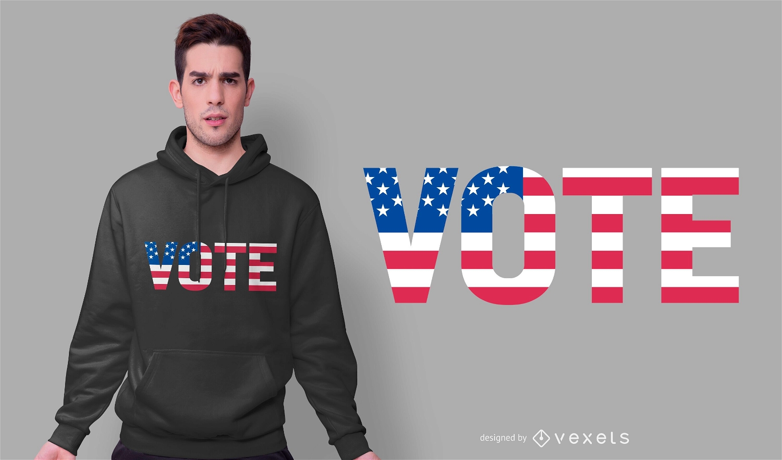 Vote no design de camisetas dos EUA