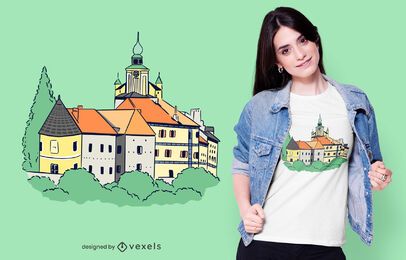 Diseño de camiseta de castillo alemán Diseño de camiseta de castillo alemán