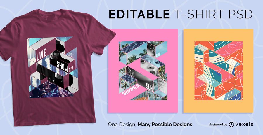 Geometric scalable t-shirt psd Geometric scalable t-shirt psd