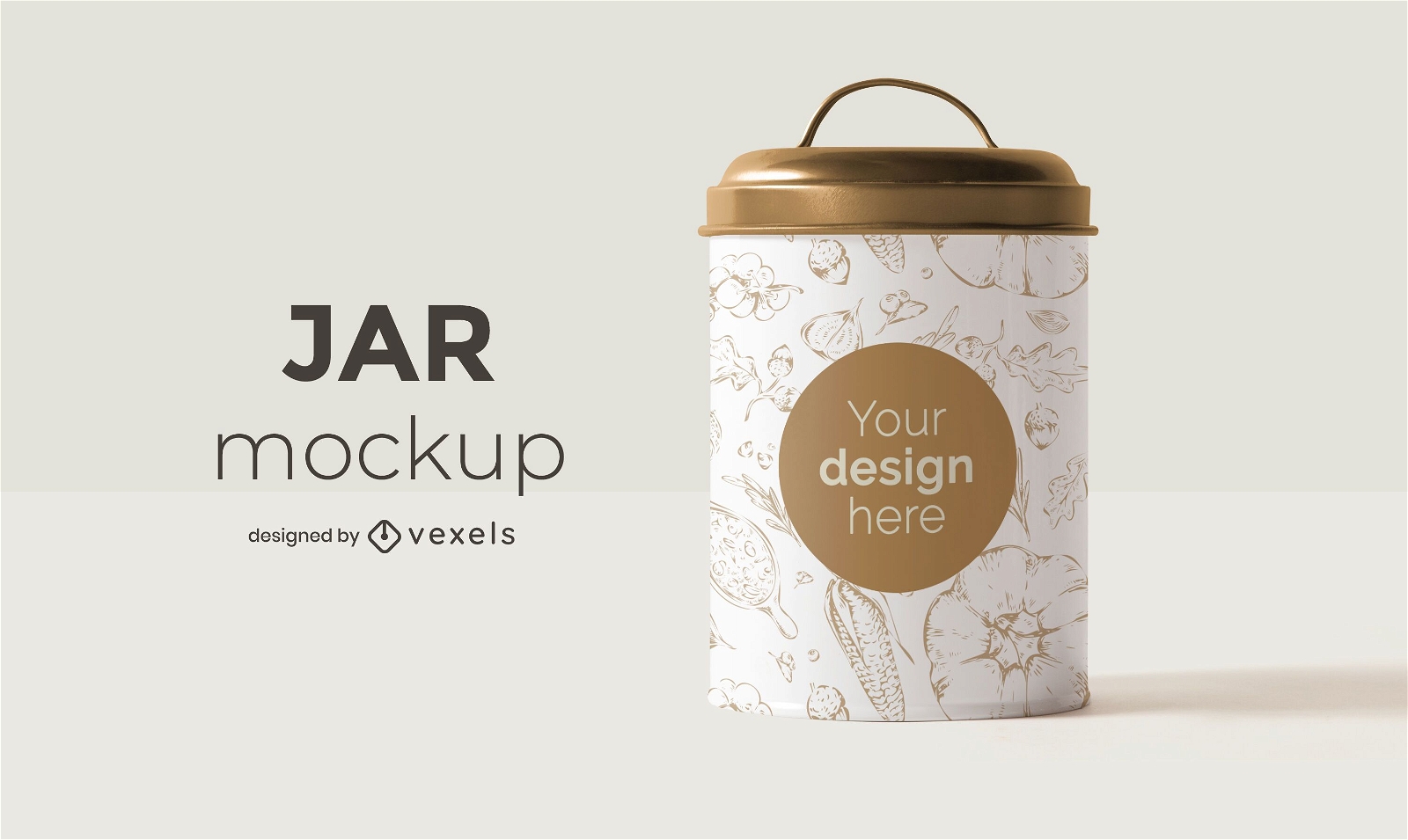Jar mockup design