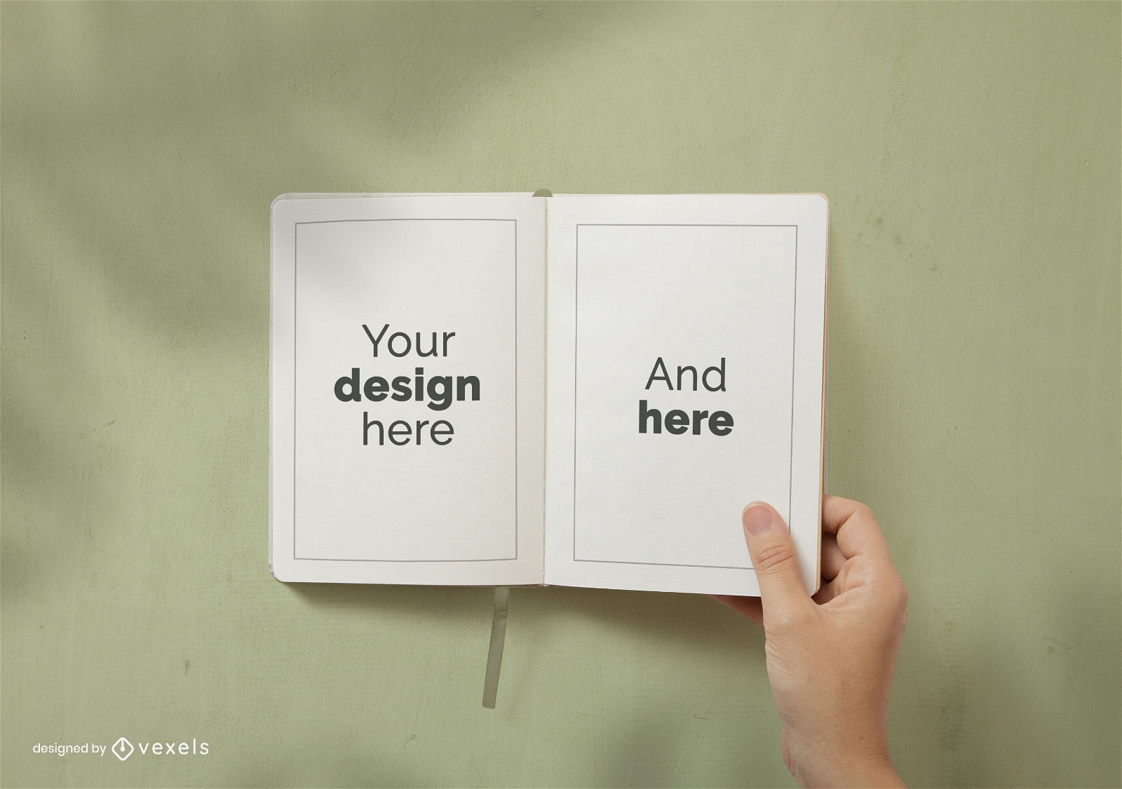 Diseño de maqueta de páginas de cuaderno