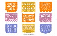 Dia De Los Muertos Papel Picado Template