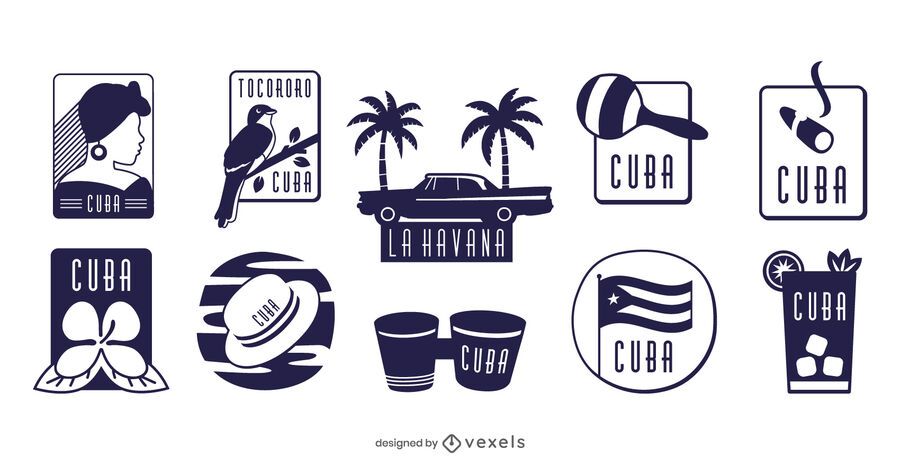 Cuba elements set Cuba elements set